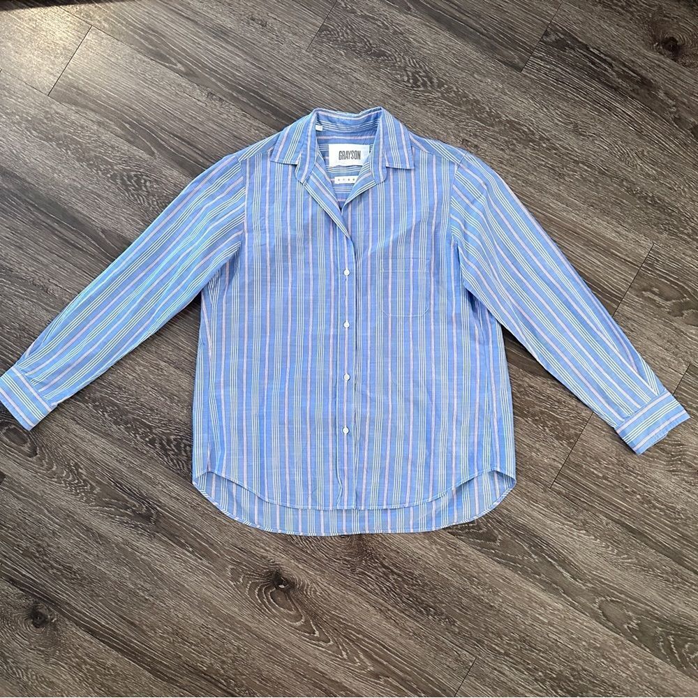 Grayson striped button down